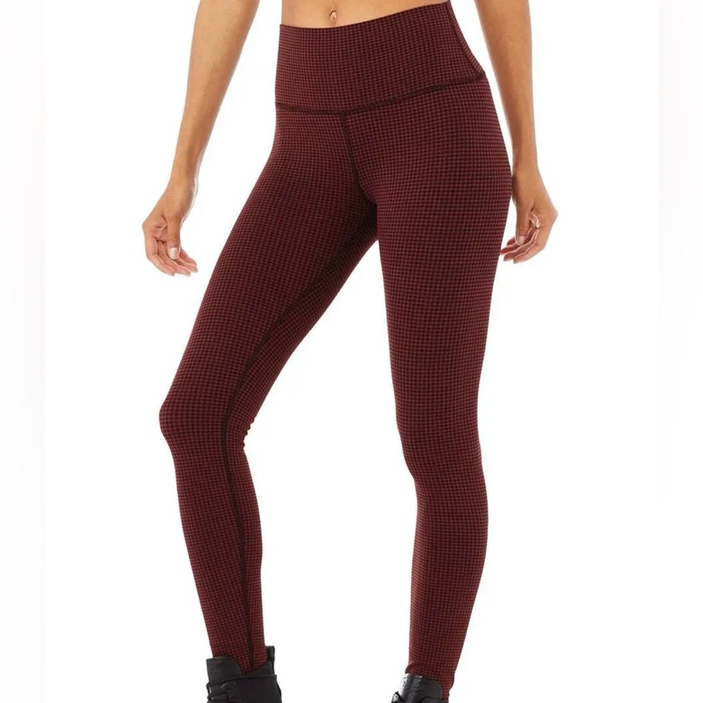 alo high-waist micro houndstooth legging size L